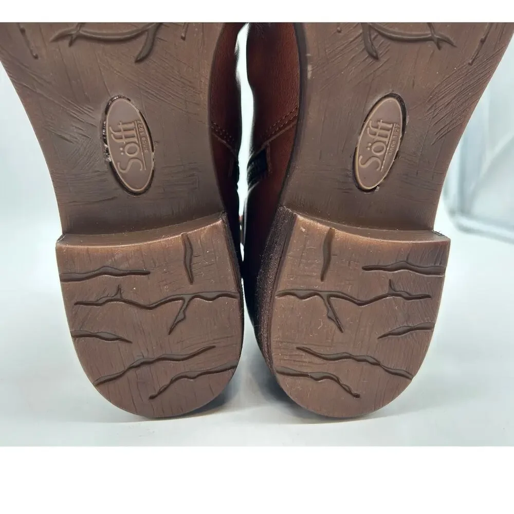Sofft Brookdale Leather Slouch Buckle Ankle Boot Size 6 Bootie Moto Indie Sleaze